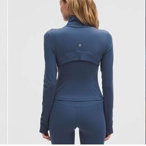 Lululemon Define Cropped Jacket *Nulu | Blue Twill / Gold / Gold